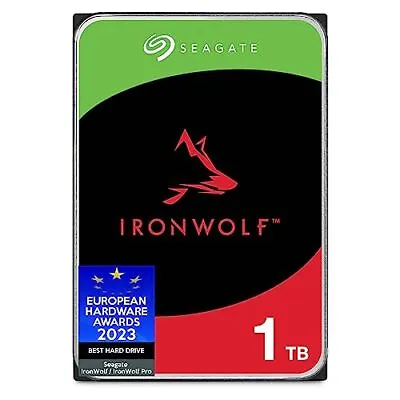 Seagate IronWolf 1TB NAS Internal Hard Drive CMR 3.5 Inch SATA 6GB/s 59 • £71.99