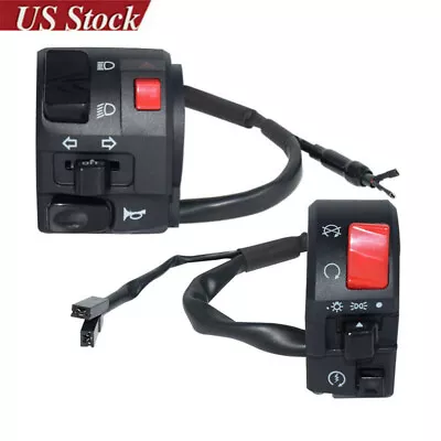 7/8  Motorcycle Handlebar Horn Button Turn Signal Fog Light Controller Switch • $26.99