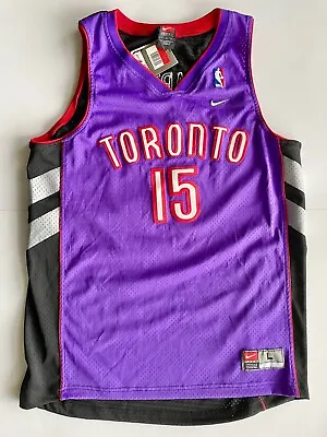 New Vintage Nike NBA Toronto Raptors Vince Carter 15 Swingman Jersey Men's Large • $135