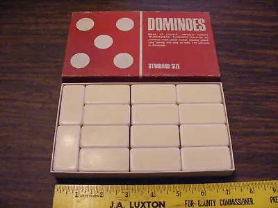 $42.52 • Buy Vintage Puremco White Dominoes Original Box