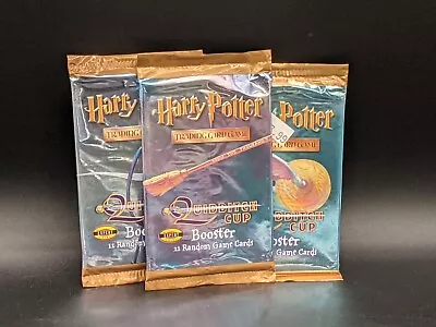 HARRY POTTER QUIDDITCH CUP CCG Art Set 11 3x Card Booster Pack NEW SEALED • $19.99