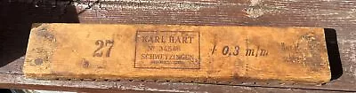 Vintage No. 27 German Karl Hart Schwetzingen Wood 20 Count Cigar Mold Press • $75