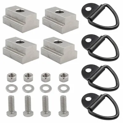 4PCS Tie Down Cleats Hook Fit Toyota TUNDRA & TACOMA Rail Tslot D-RING Bedrail • $24.22