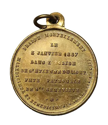£19.34 • Buy France 1857 Archbishop Marie Dominique Auguste Sibour Death Medal