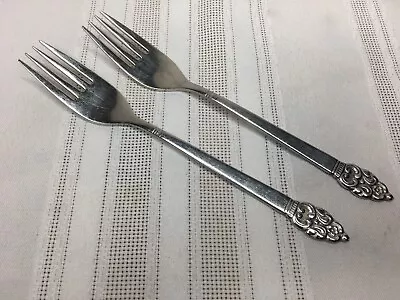 Set Of 2 Oneida Community VINLAND Stainless Steel Dinner Forks Rare Vintage • $7.96