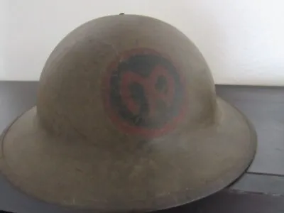 World War 1 - US M1917 27th Infantry Helmet New York Division  • $385