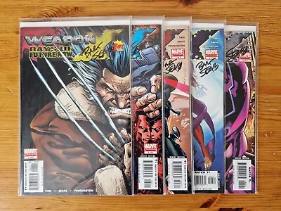 Weapon X: Days Of Future Now #1-5 Marvel Comic Set 2005 Signed Bart Sears • £14.99