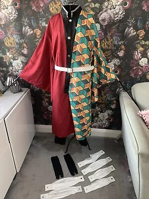 Adults Fancy Dress 3XL Tomioka  Demon Slayer Cosplay Costume Kimono Outfit NEW • £25