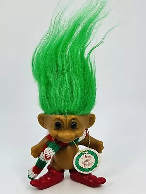 Russ Troll Doll Christmas Santa's Merry Little Elf Green Hair 3” • $9.99