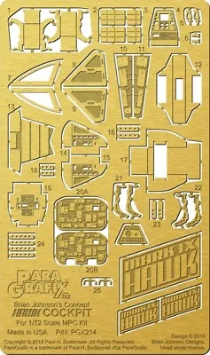 Space 1999 Brian Johnson's Concept Hawk Cockpit For MPC881 Kit - PGX214 • $34.95