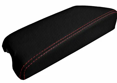 Console Lid Cover Carbon Fiber For Infiniti G35 Coupe 2002-2007 Red Stitch • $35.99