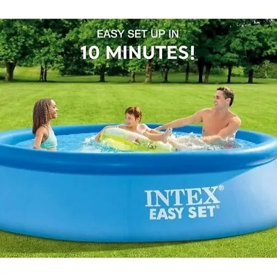 Intex 12' X 30'' Metal Frame Above Ground Swimming Pool With Filter Pump • $85