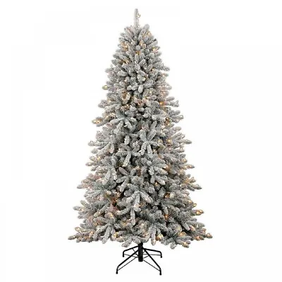 Member Mark 7.5FT PreLit Flocked Aspen Pine Artificial Christmas Tree • $139.99