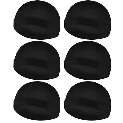 6Pcs Wave Cap For Men Silky Durags Elastic Band Wave Caps For 360 540 720 Wav... • $16.10