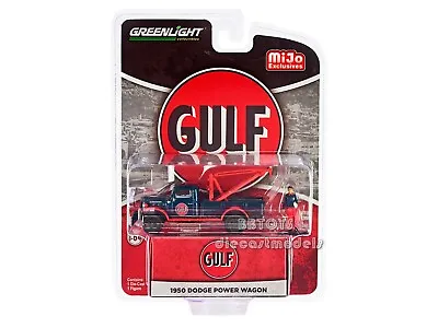 1950 Dodge Power Wagon Tow Truck  Gulf  W/figure 1/64 Model By Greenlight 51543 • $11.99