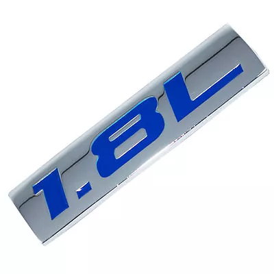 Chrome/blue Metal 1.8l Engine Race Motor Swap Emblem Badge For Trunk Hood Door • $7.88