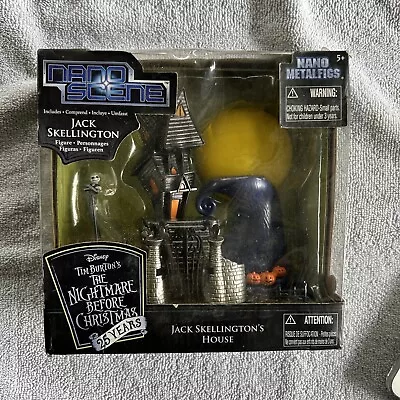 Nightmare Before Christmas Jack Skellington House Nano Metalfigs Scene • $35