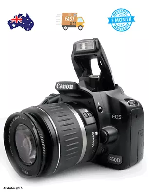 Pre-owned Canon EOS 450D DSLR Digital Camera 12.2 MP With Canon Lens EF 100-3... • $400