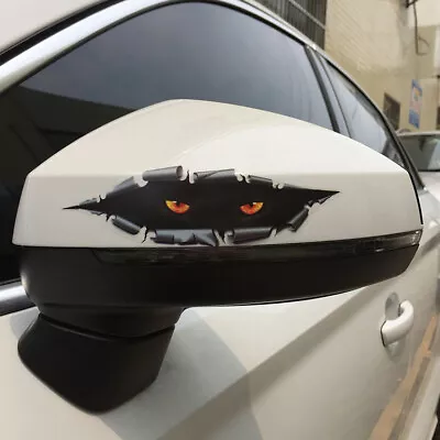 1x Funny 3D Eyes Peeking Monster Thriller Car Body Bumper Decal Scary Sticker • $3.72