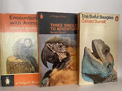 Lot Of 3 Books By Gerald  Durrell~Vintage Penguin Paperbacks • $15