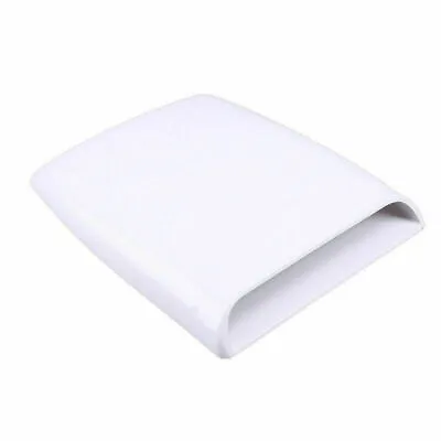 Universal Car Roof Air Flow Intake Hood Scoop Vent Bonnet Cover White Decor • $37.63