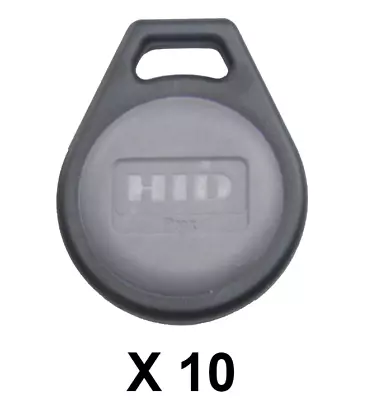 10 X HID 1346LNSMN 1346 ProxKey III Keyfob Proximity Prox Key Tag Fob 26 Bit • $53.49