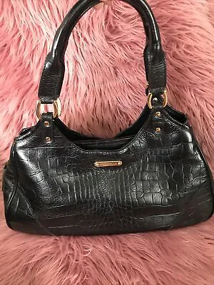 Annapelle Black Women's Handbag Genuine Leather.Buffalo Hide Leather • $75