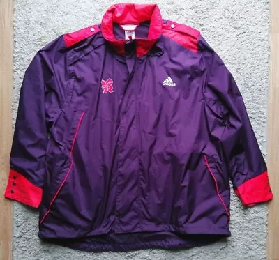 Adidas 2012 London Olympics Purple Windbreaker Jacket Size 3XL • £10