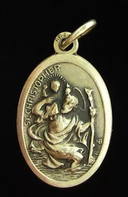 Vintage Saint Christopher Medal Religious Holy Catholic Saint Sebastian • $7.99