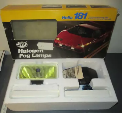 Vintage NOS Hella 181 Halogen Yellow Fog Lamps Made In Germany • $200