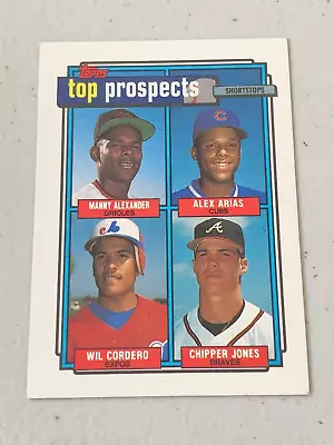 Chipper Jones - 1992 Topps Top Prospects Rookie #551 - Atlanta Braves RC • $1.75