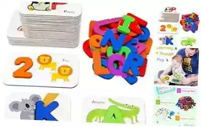  Number And Alphabet Flash Cards For Toddlers 3-5 Years ABC Multicolor • $30.69