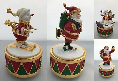 Musical Christmas Ornament Figurines Snowman Santa Claus Father Christmas Xmas • £14.99