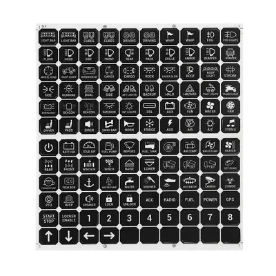 Auxbeam Switch Panel Sticker 120x For 6/8 Gang Switch Panel Switch Control Label • $16.22