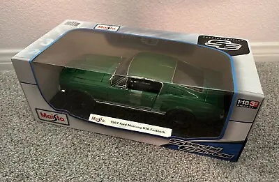 MAISTO 1:18 Scale Diecast Model Car 1967 Ford Mustang GTA Fastback In Green • $39.99