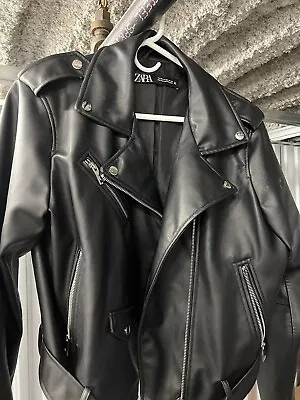 Zara L XX Leather Black  Style Jacket • $28.50