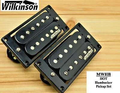 Wilkinson Hot Humbucker Pickups For Gibson® Epiphone® Black MIK • $38.95
