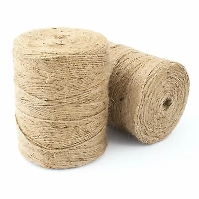 £1.08 • Buy Natural Brown Soft Jute Twine Sisal String Rustic Shabby Cord 2Ply 1m-1000m