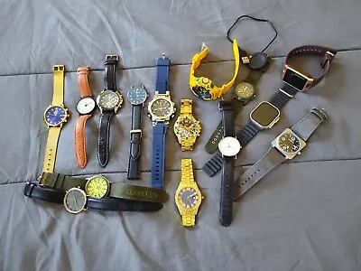 Lot Of Men S Wrist Watches.  All Work Great.   • $15.49