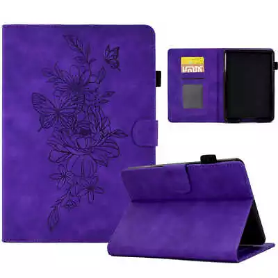 For Kindle Paperwhite 1 2 3 4 5/6/7/10/11th Gen Leather Smart Case Flower Cover • $17.69