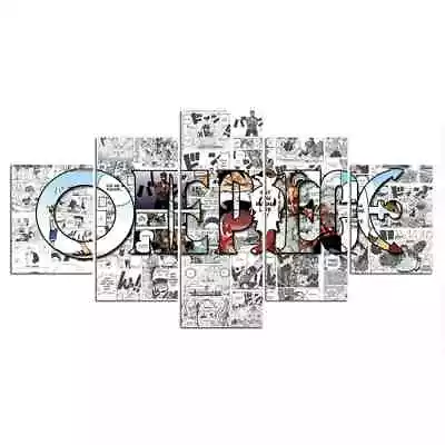 Anime One Piece 5 Panels Canvas Wall Art Poster - No Frame • $41.75