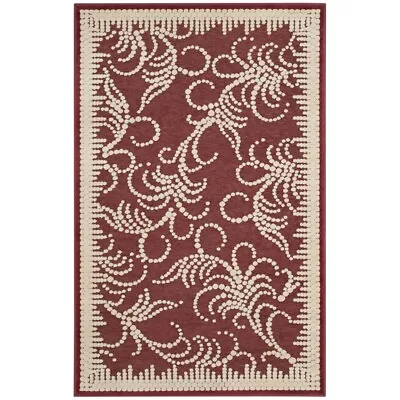 SAFAVIEH Martha Stewart MSR4449C Handmade Red /Ivory Rug • $40.98