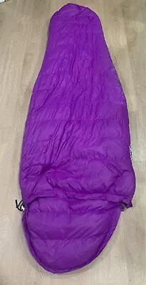 Vintage Purple CAMP 7 Down Sleeping Bag Boulder CO 90” X 30”  Nice Condition • $59