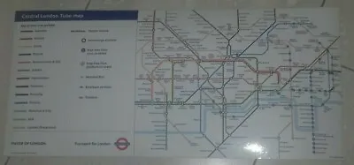 London Underground A Stock Central London Self Adhesive Carriage Map.  • £10.50