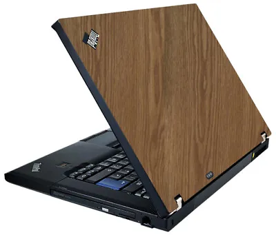 WOOD Vinyl Lid Skin Cover Decal Fits IBM Lenovo ThinkPad T61 Laptop • $9.99