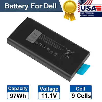 97Wh X8VWF Battery For Dell Latitude 14 5404 5414 7404 7414 E5404 E7404 P45G NEW • $25.59