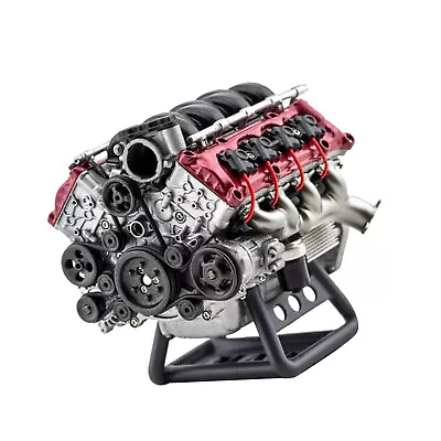 DIY V8 Engine Metal Model Building Internal Combustion Kit Hobby For Adults • $185.93