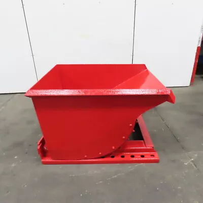 1/3 CU Yard Medium Duty Self Dumping Trash Chip Scrap Hopper 46  X 36  X 24  • $709.99