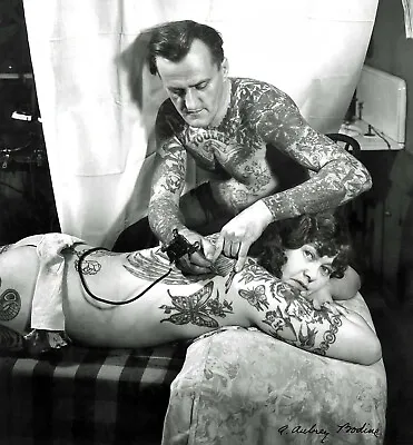 Vintage Tattoo Image 14 X 11  Photo Print • $16.96