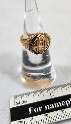 Antique 1922 High School Class Ring 10 Karat Gold Size 4.5 • $349